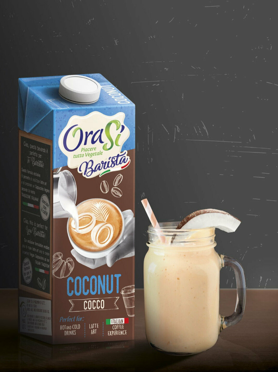 OraSi Barista Coconut Напиток растительный (кокосовое молоко), 1л - 2 пачки - фотография № 4