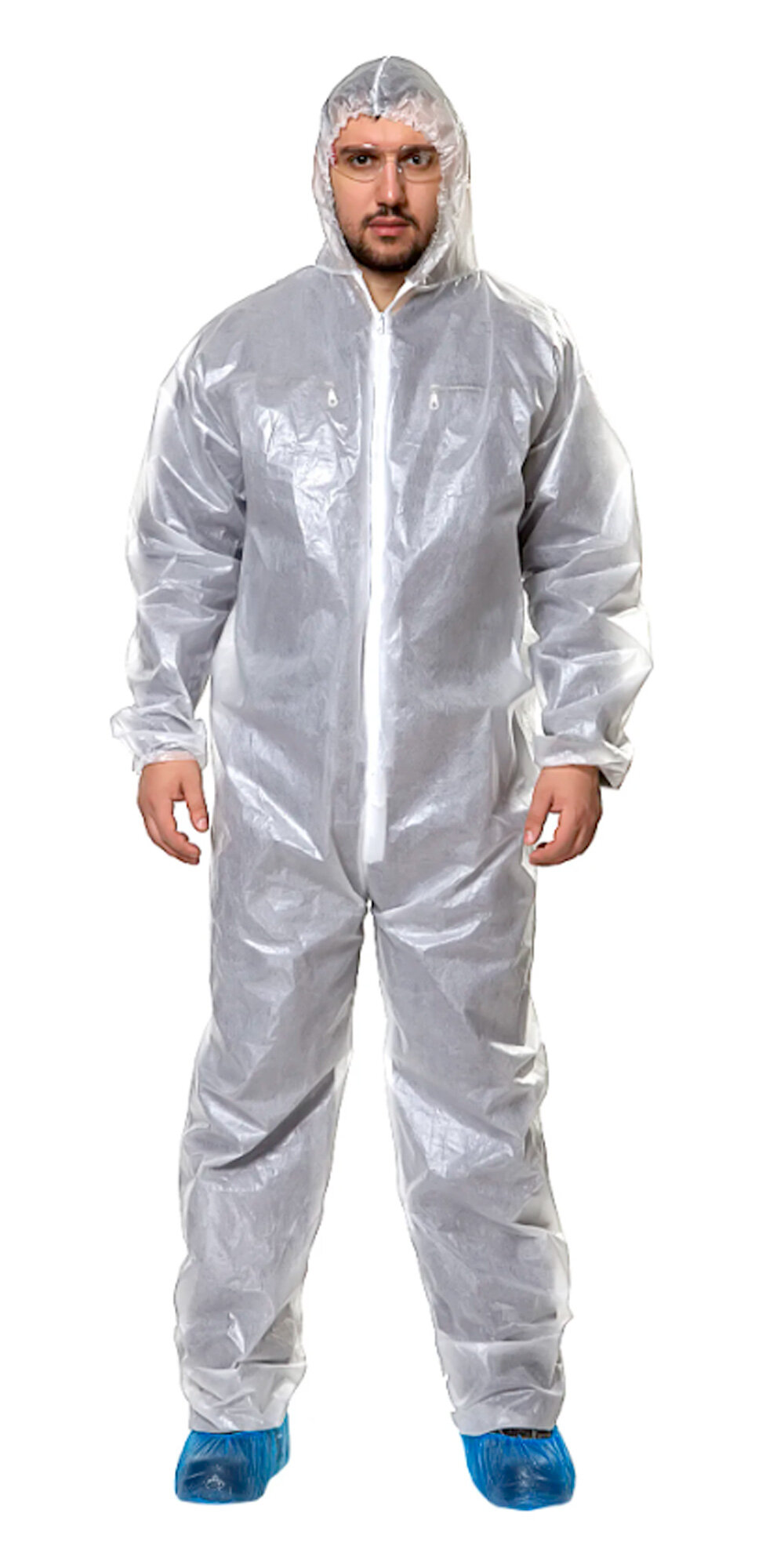 фото Комбинезон одноразовый ламинированный спанбонд 40 гр/м2 белый