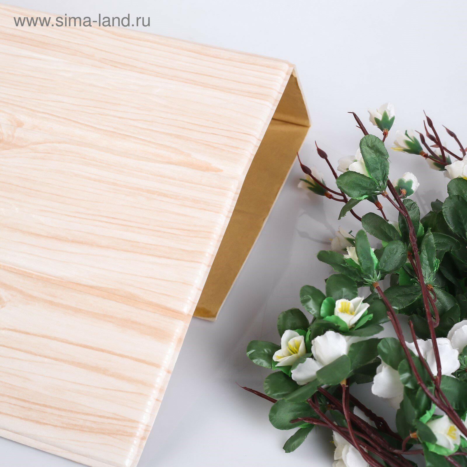 фото Самоклеящаяся ПВХ панель "Светлое дерево" 60*70см