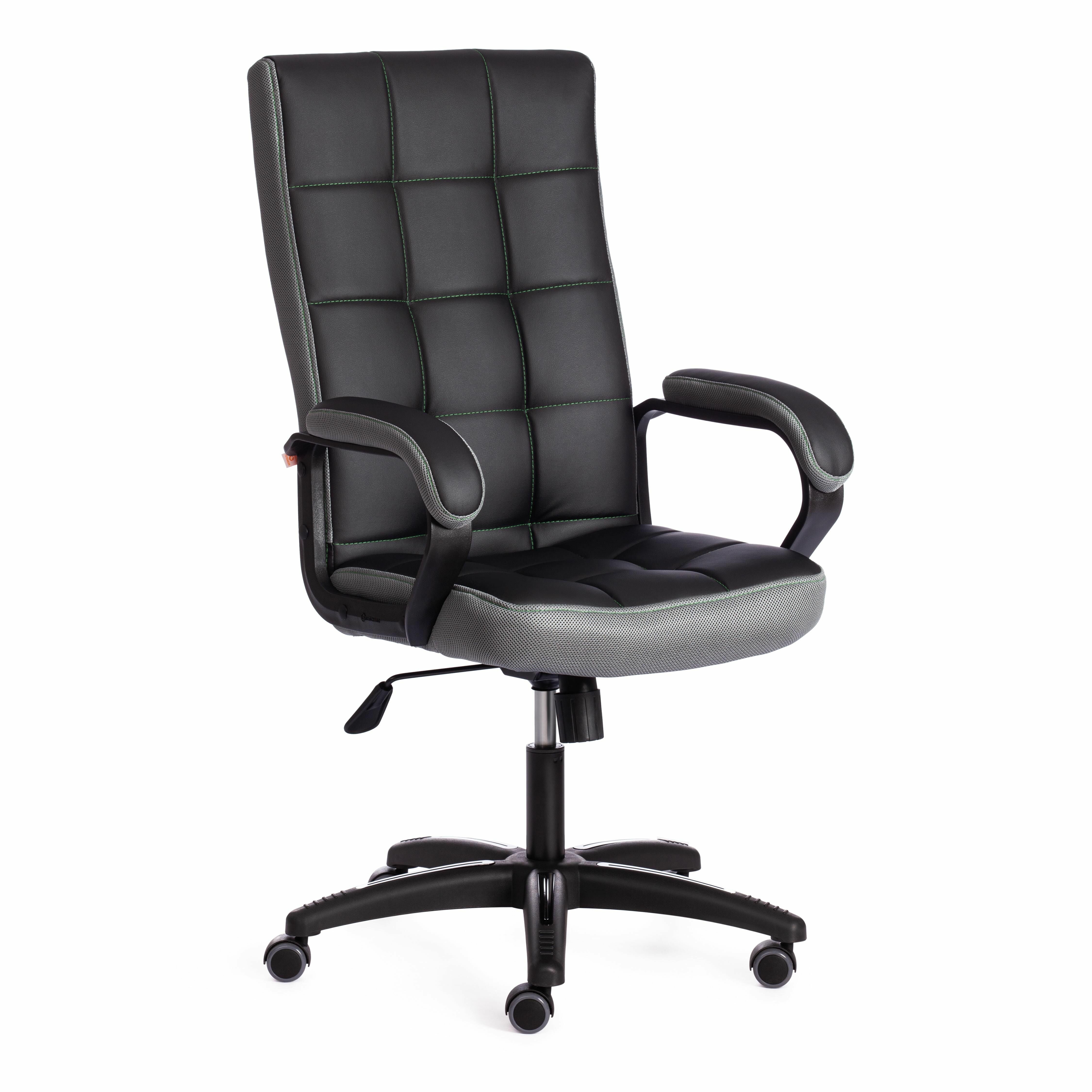 Компьютерное кресло TetChair TRENDY (22) кожзам/ткань, черный/серый, 36-6/12