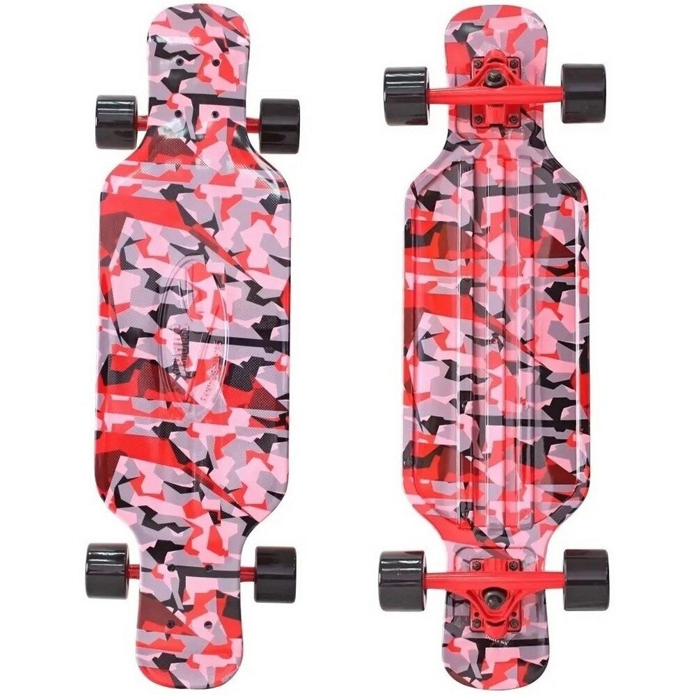 Y-SCOO скейтборд Longboard Shark Tir 31 дюйм - Chaos, Red-black