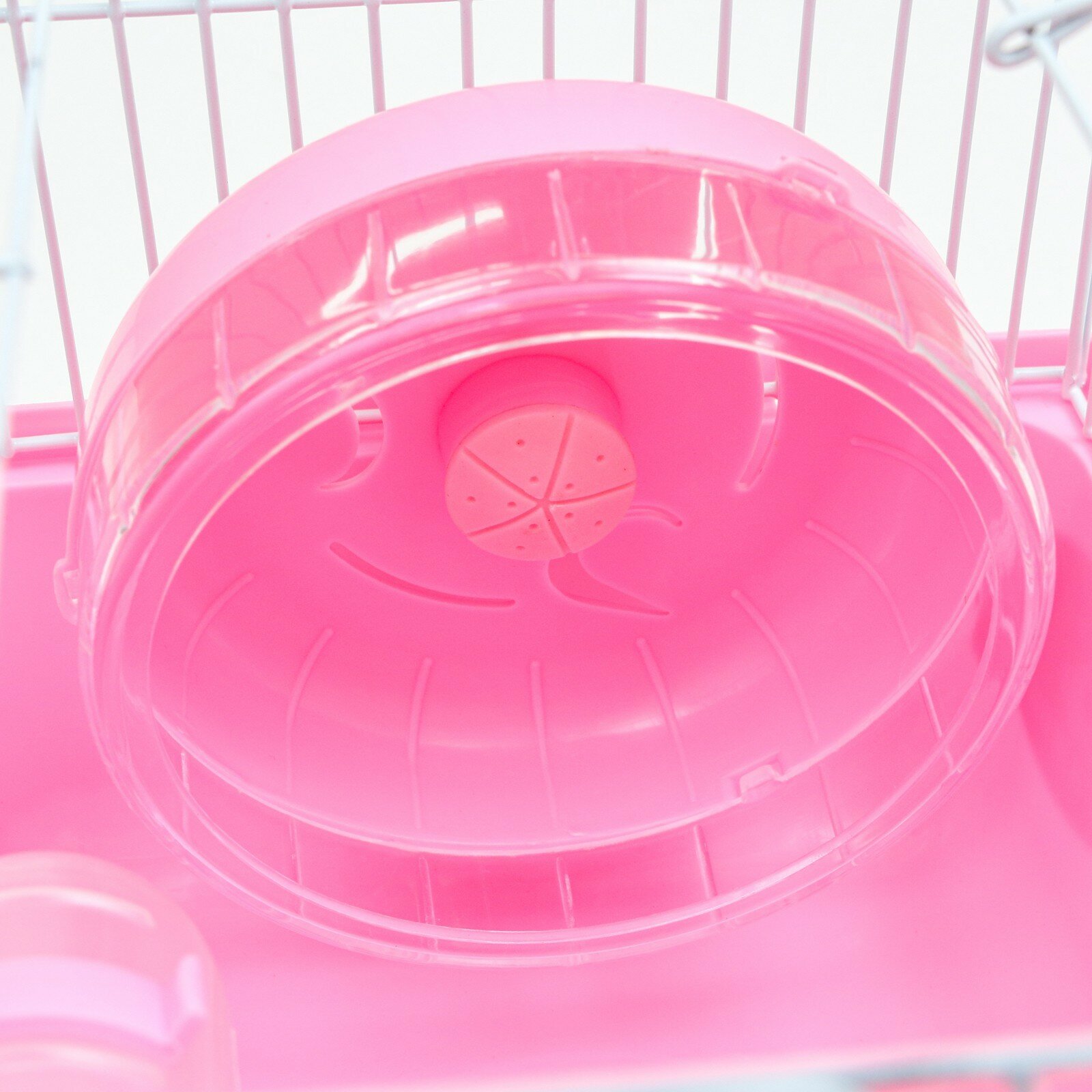 Клетка для грызунов "Пижон", 23 х 17 х 17 см, розовая - фотография № 5