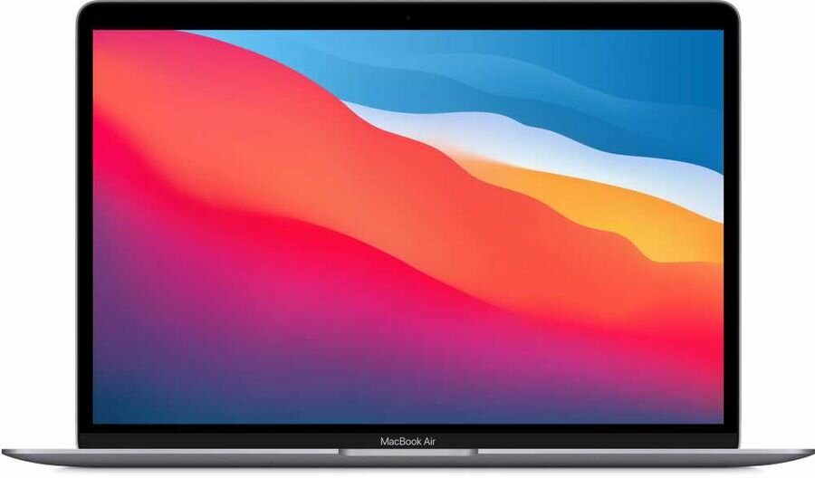 Ноутбук Apple MacBook Air A2337, 13.3", IPS, Apple M1 8 core 3.2ГГц, 16ГБ, 256ГБ SSD, Mac OS, серы