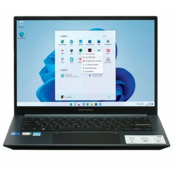 ASUS Vivobook Pro 14 90NB0VZ3-M005A0 (AMD Ryzen 5 5600H 3.3GHz/8192Mb/256Gb SSD/AMD Radeon Graphics/Wi-Fi/Cam/14/2880x1800/Windows 11 64-bit)