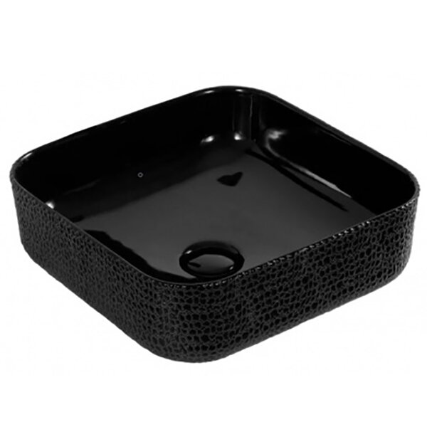 Раковина в ванную накладная CeramaLux 39 см D1303H004 черная