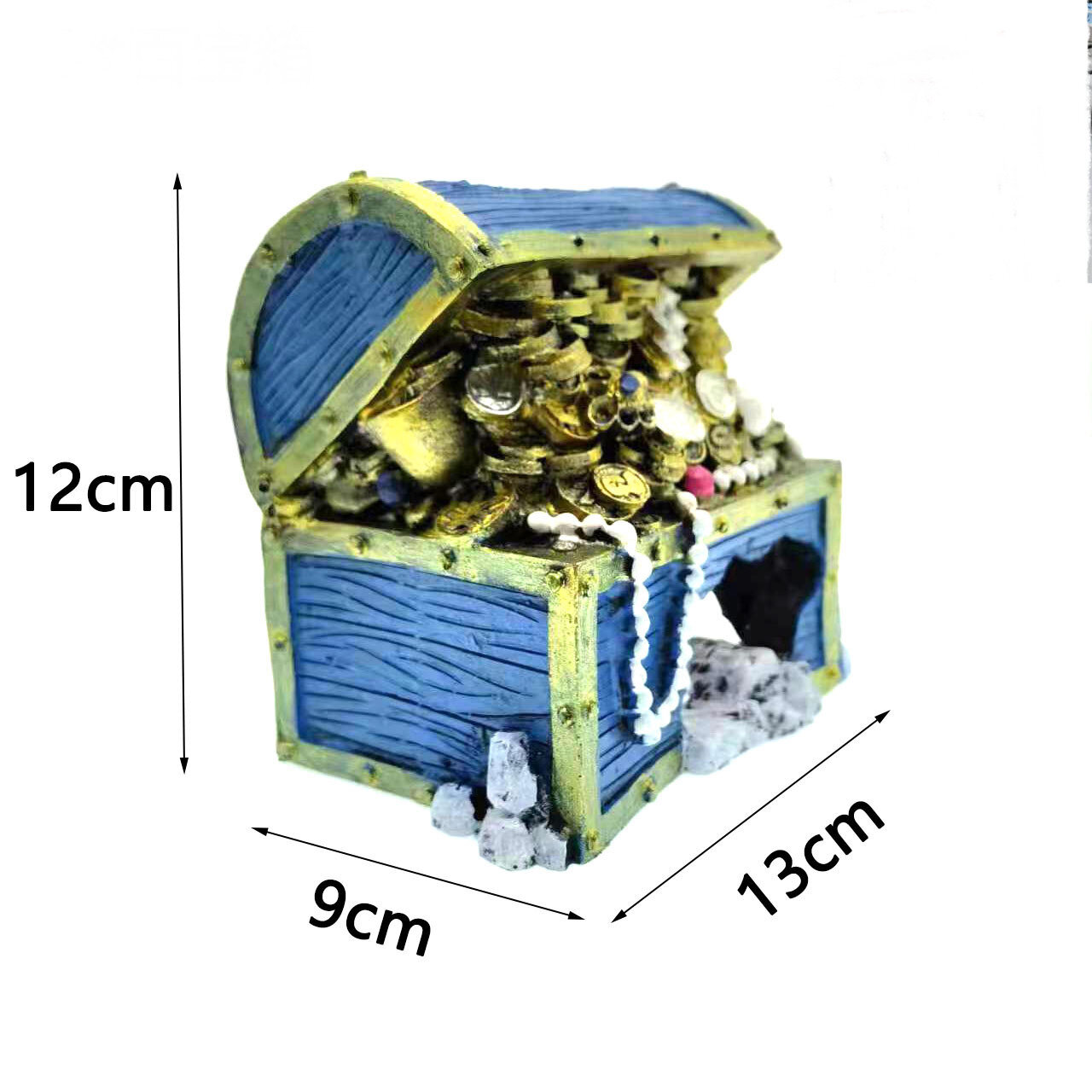 Декорация для аквариума Сундук с сокровищами - фотография № 1