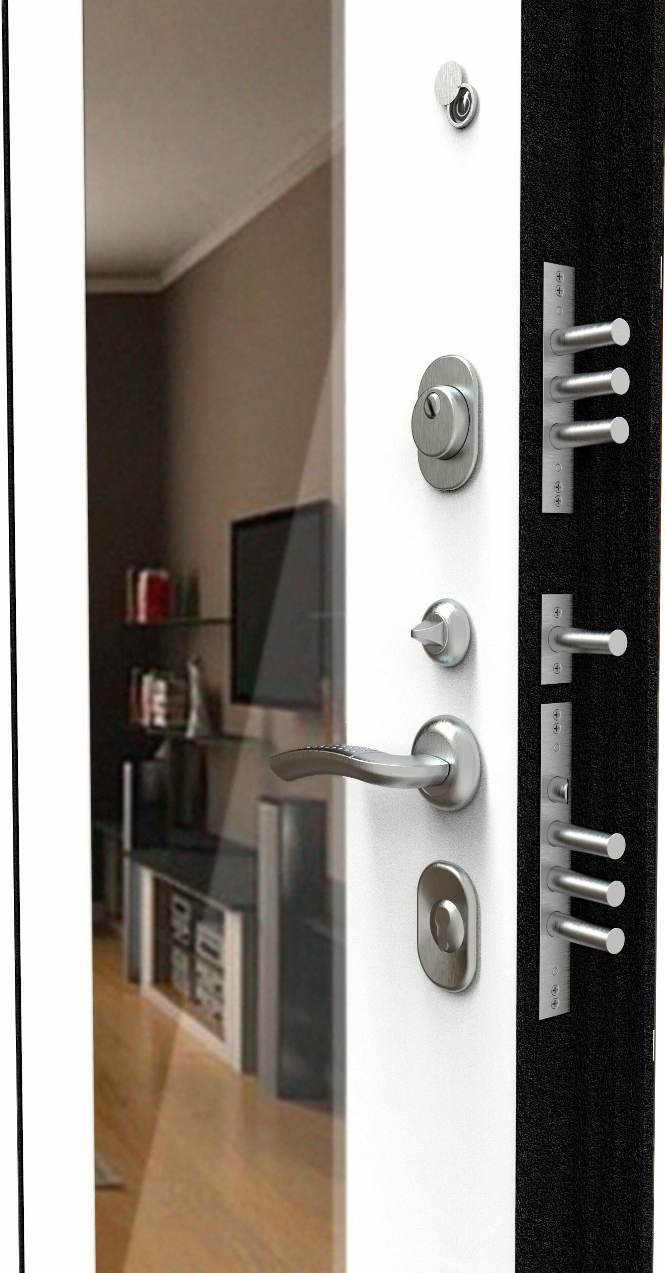 Дверь входная металлическая в квартиру, с зеркалом "Диамант Тепла" - фотография № 10