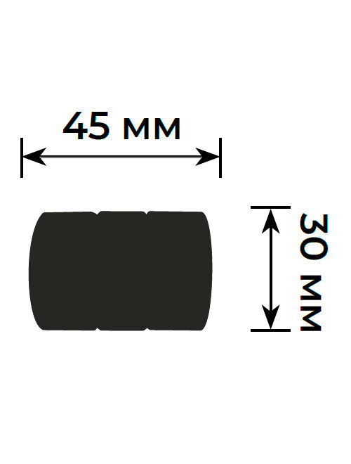 Карниз металлический Астория, 2-рядный, гладкий, D-25/16 мм., цвет Черный матовый, 3,2 м. - фотография № 6