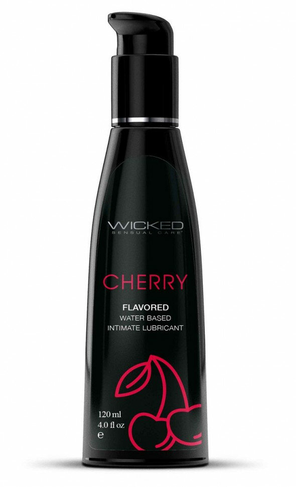 Лубрикант с ароматом сладкой вишни Wicked Aqua Cherry - 120 мл. (цвет не указан)