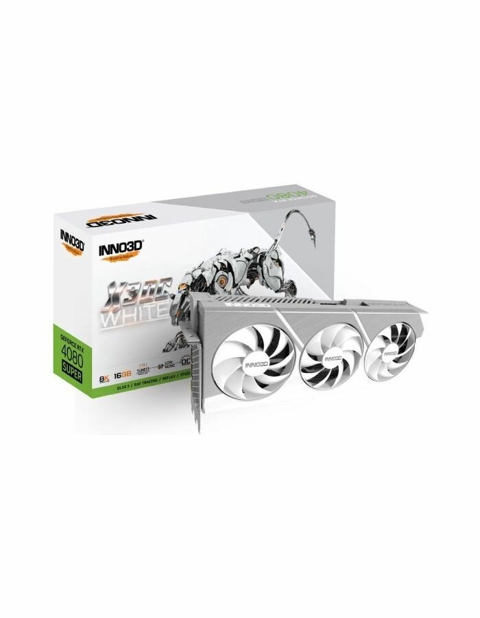 Видеокарта INNO3D RTX4080 SUPER X3 OC WHITE 16GB (N408S3-166XX-18703259)