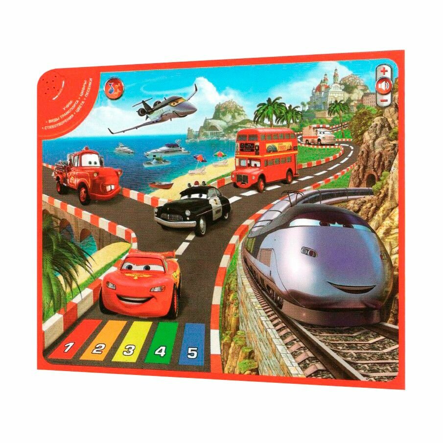 фото Развивающий коврик виды транспорта тачки дисней