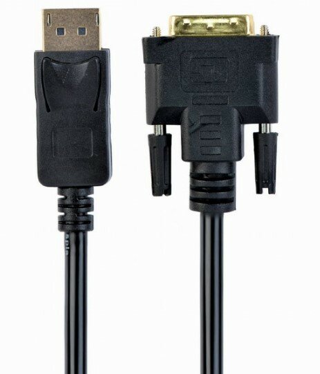 Кабель displayport-DVI 1.8м, 20m/19m, черный, экран, пакет (cc-dpm-dvim-6)