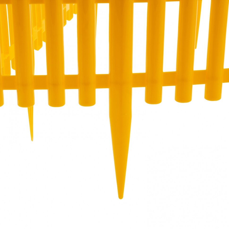 Забор декоративный "Гибкий", 24 х 300 см, желтый, Россия, Palisad - фотография № 3