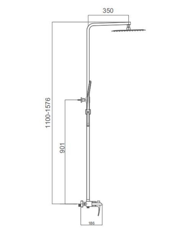 Душевая стойка Gappo G2407-20 - фото №9