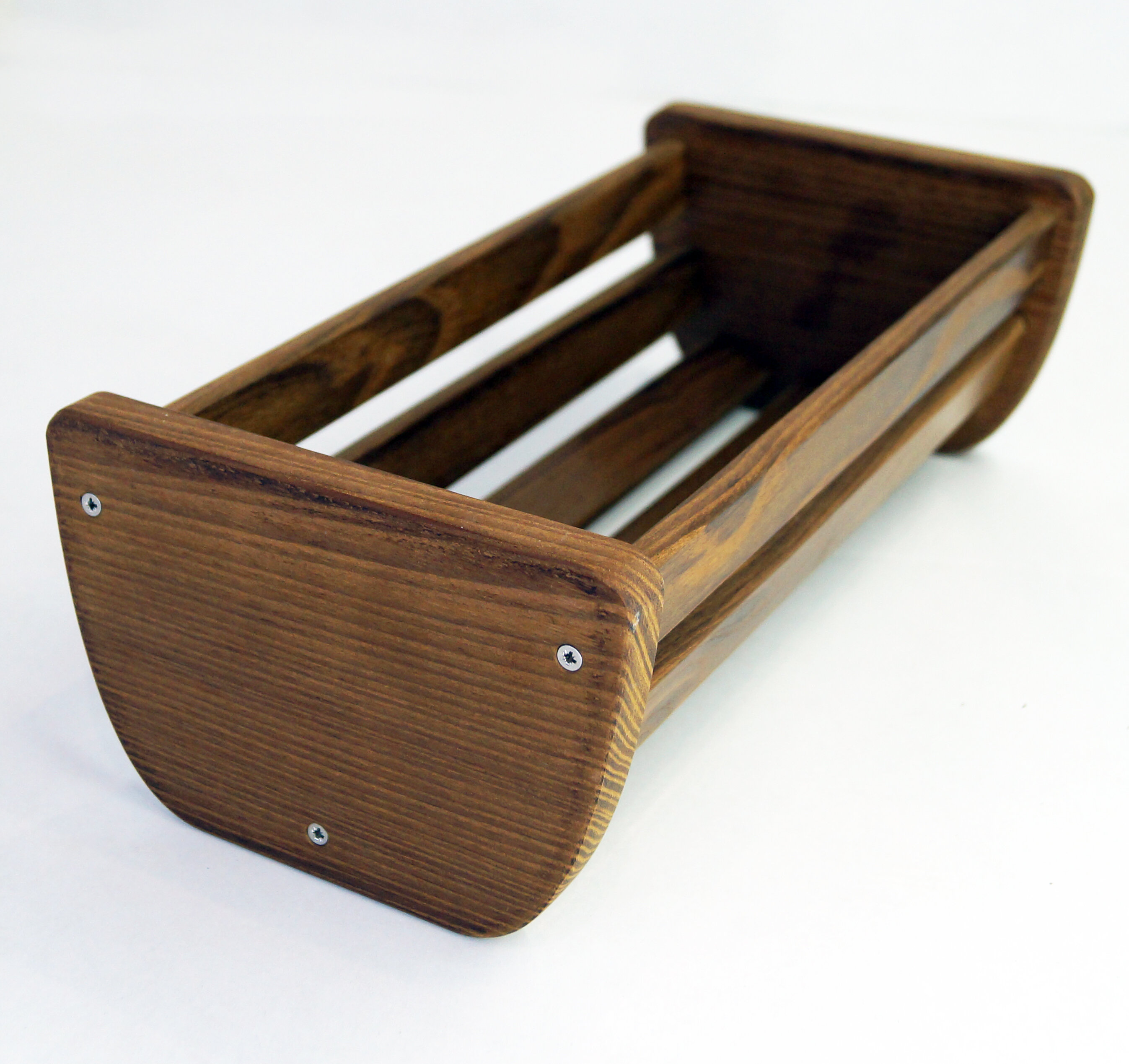 Корзинка для хранения деревянная из термо древесины - фотография № 5
