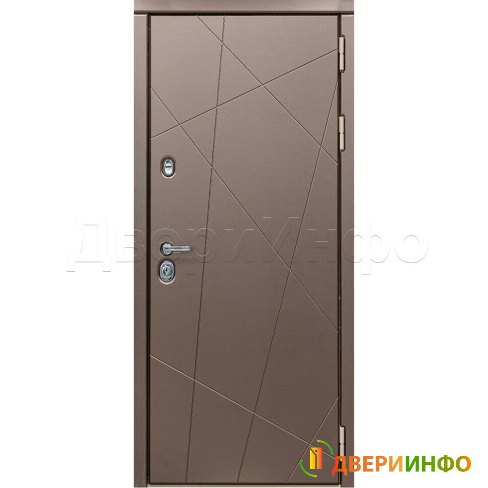 Дверь Дива МД 50 (без внутренней панели) (860*2050 мм., Петли слева)