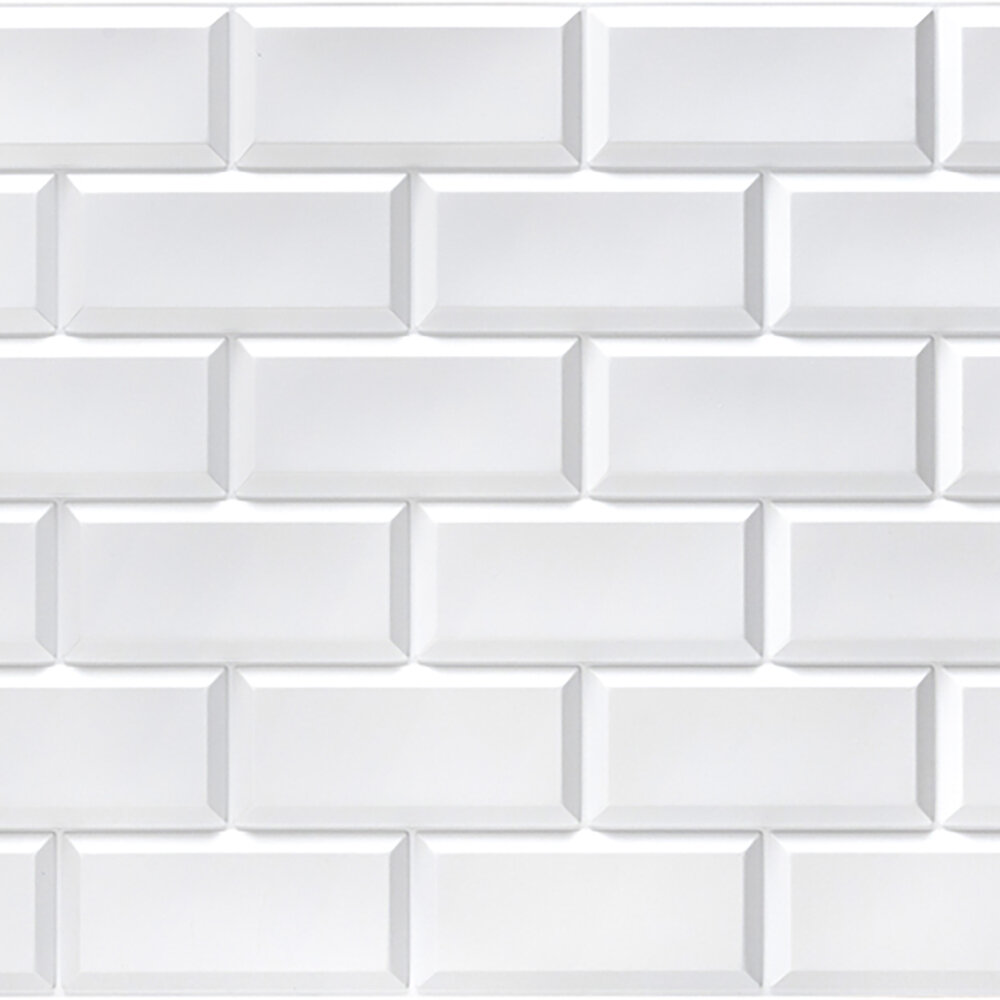 фото Панель ПВХ Блок белый 962х484 мм, 1 шт. в заказе