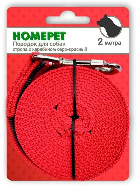 HOMEPET Поводок для собак стропа с карабином 25 ммх2 м