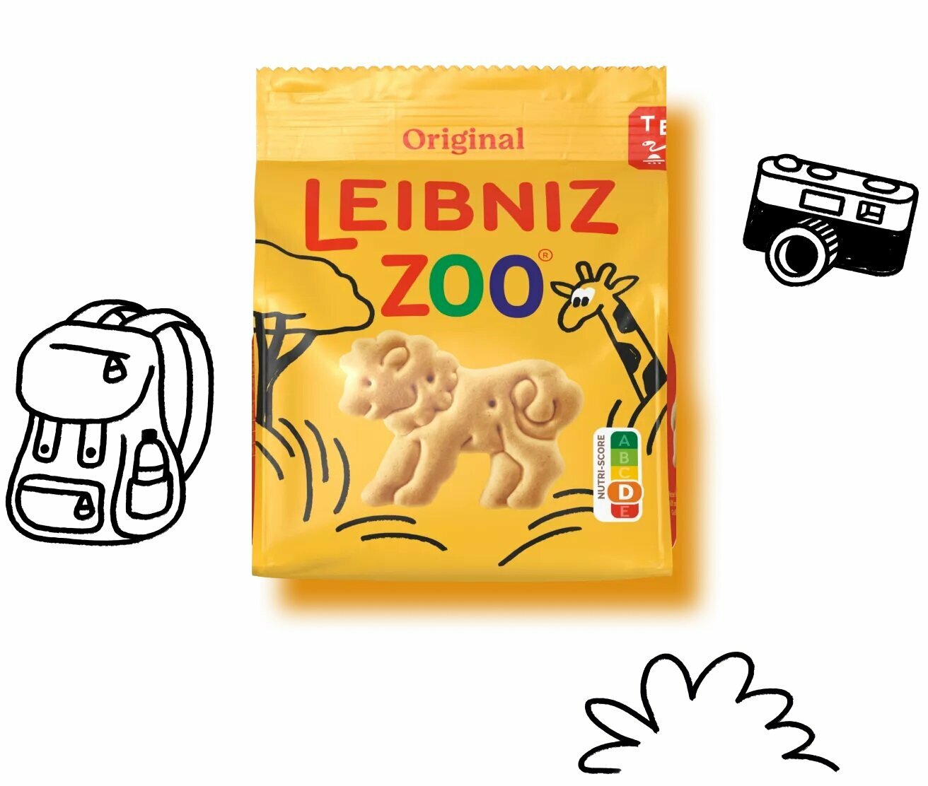 Сливочное печенье Leibniz Zoo фигурки животных 125г - фотография № 3