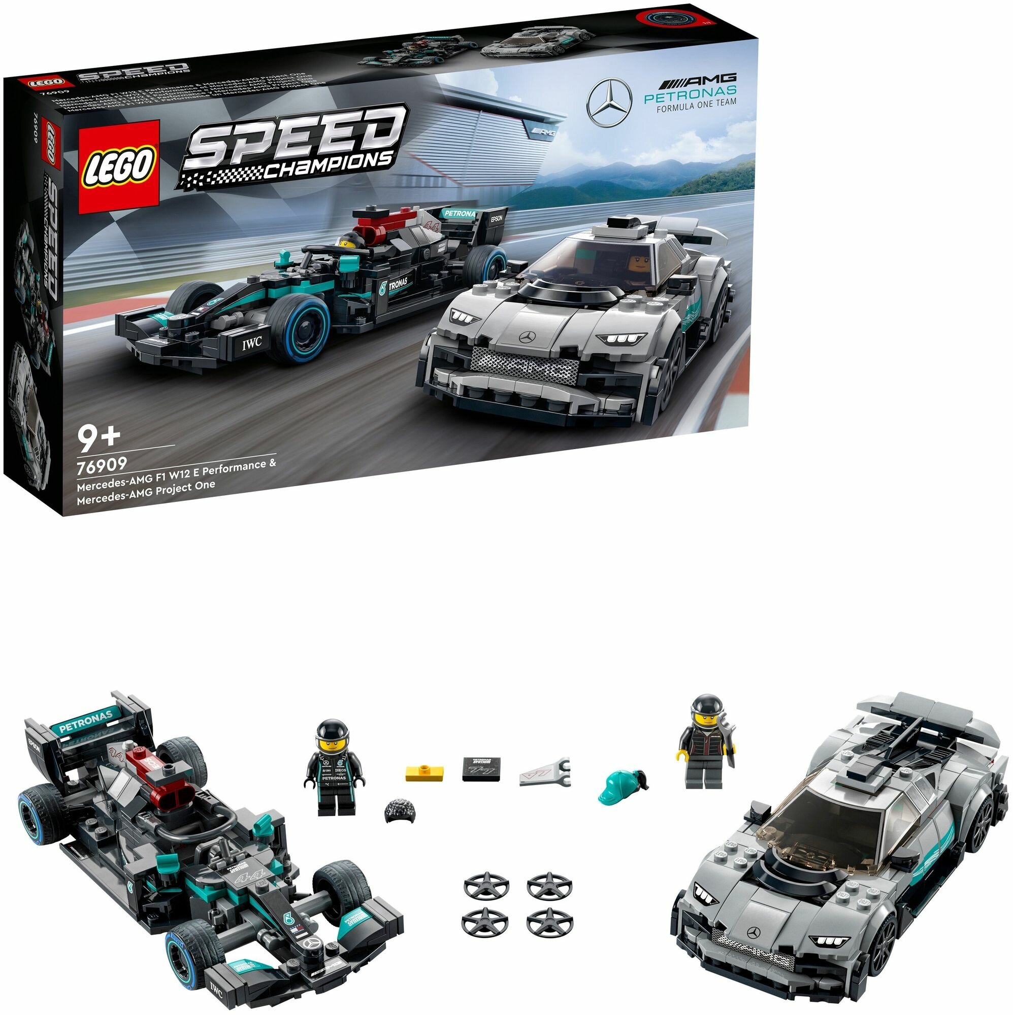 Конструктор Lego Speed Champions Mercedes-AMG F1 W12 E Performance & Mercedes-AMG P (76909)
