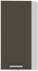 Кухонный модуль, торцевое завершение, навесной, ШВТ300, Белый / Альфа Холст вулкан