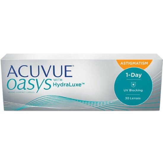 Контактные линзы ACUVUE Johnson & Johnson 1-Day Oasys Hydraluxe for Astigmatism (30 шт / -03.75 / -0.75 / 10 / 8.5)