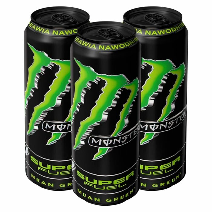 Энергетический напиток Monster Energy Super Fuel Mean Green со вкусом лимона и лайма (Польша), 568 мл (3 шт) - фотография № 1