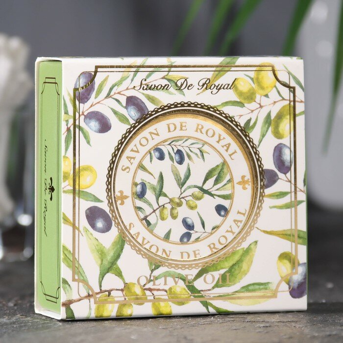 фото Твердое кусковое мыло для рук "Олива", Savon De Royal, 100 гр