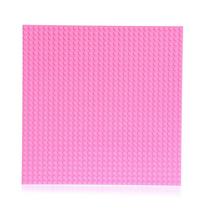 Пластина-основание для конструктора 255 × 255 см цвет розовый