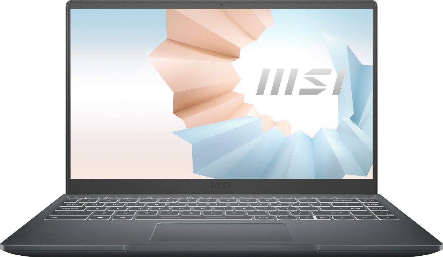 Ноутбук MSI Modern 14 14" IPS 1920x1080, Intel Core i5 1155G7 2.5GHz, 8Gb RAM, 512Gb SSD, без OC, серый (9S7-14D334-648)