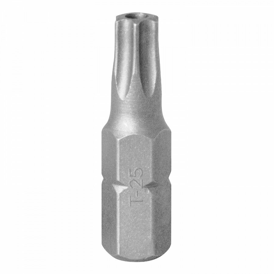 Вставка (бита) торцевая 1/4", TORX, T25, L = 25, с отверстием KING TONY 102525U