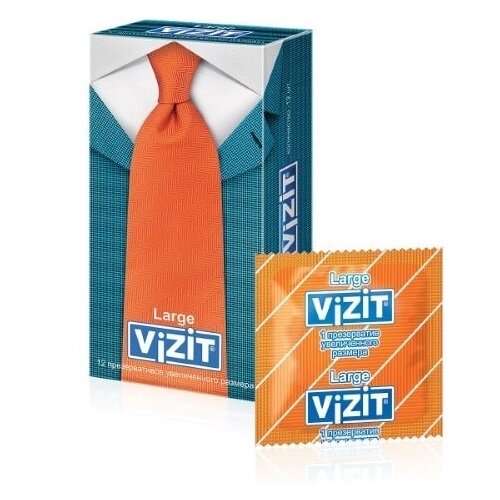 VIZIT Large презервативы увеличенного размера 12 шт.