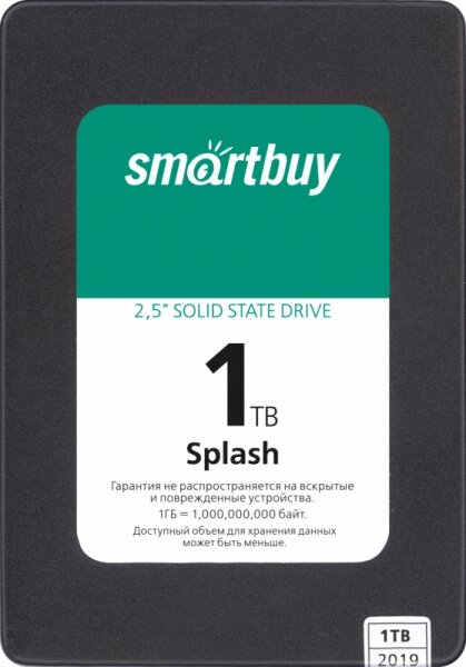 SSD накопитель Smart Buy Splash 1Tb (SBSSD-001TT-MX902-25S3)