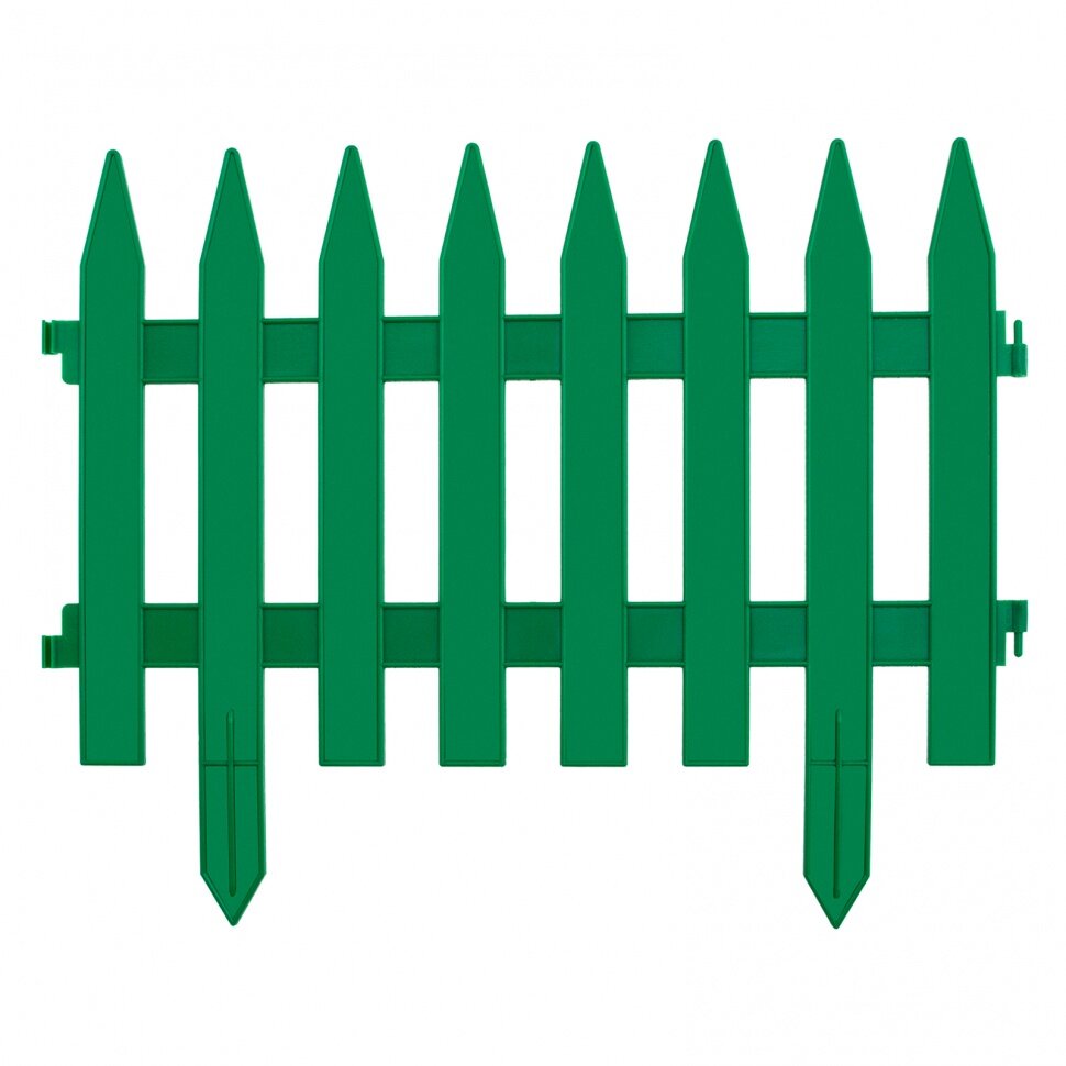 Забор декоративный "Рейка", 28 х 300 см, зеленый, Россия, Palisad - фотография № 2