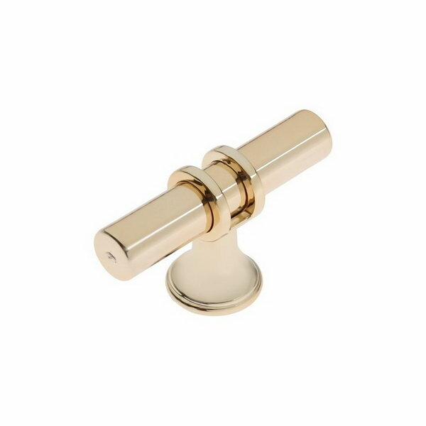 Ручка-кнопка d=12 мм пластик цвет золото