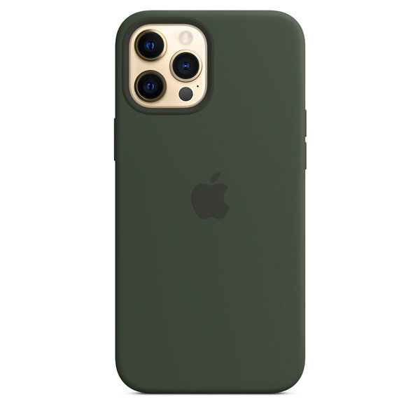 Apple Силиконовый чехол Apple Silicone Case with MagSafe Cyprus Green для iPhone 12 Pro Max кипрский зелёный MHLC3 / MHR53