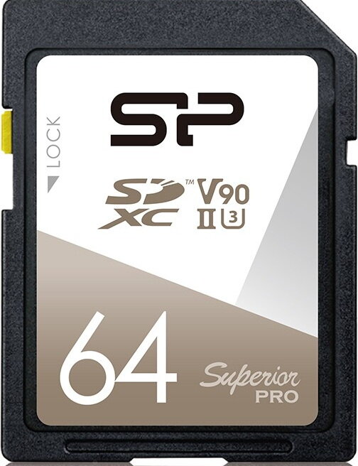 Флеш карта SD 64GB Silicon Power Superior Pro SDXC Class 10 UHS-II U3 V90 290/160 Mb/s