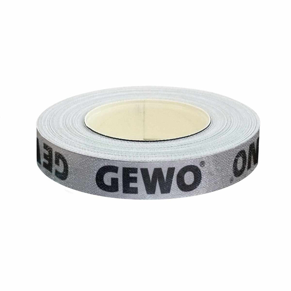 Торцевая лента для настольного тенниса Gewo 1m/12mm Silver/Black