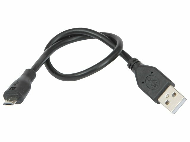 Кабель Cablexpert USB - microUSB (CCP-mUSB2-AMBM), 0.3 м, черный Gembird - фото №1