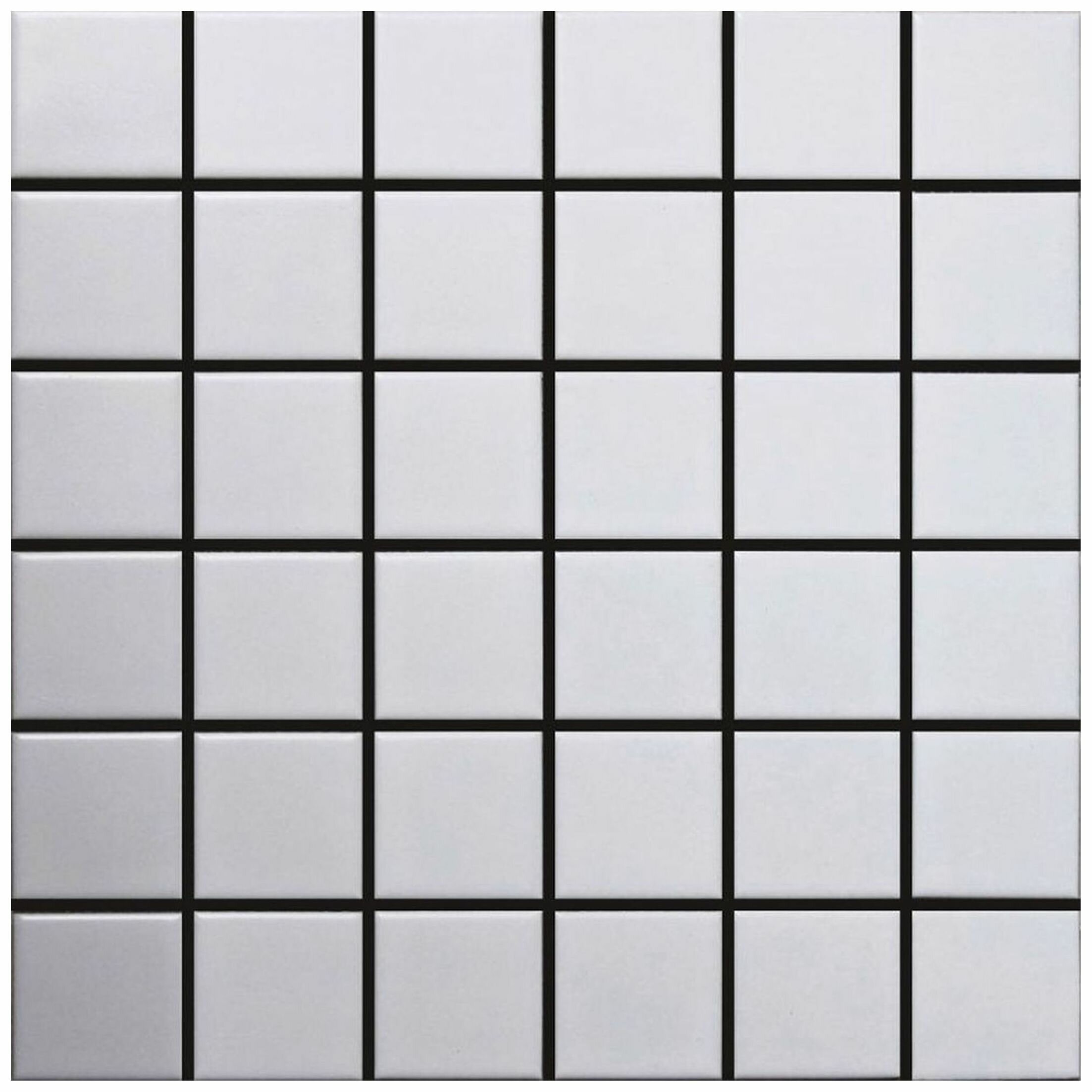 Плитка мозаика керамическая 306х306х06 Homework матовая белая