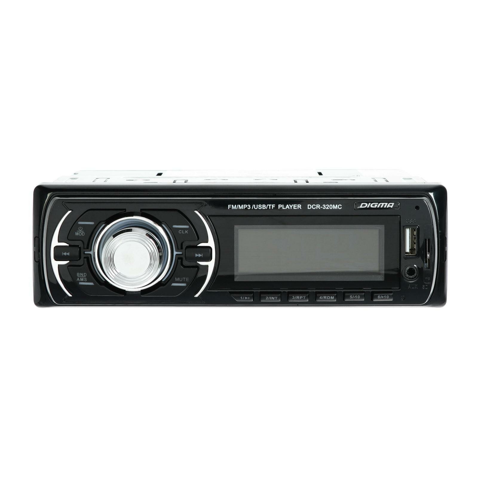 Автомагнитола DCR-320MC 1DIN, 4 х 45 Вт, USB, SD/MMC, AUX