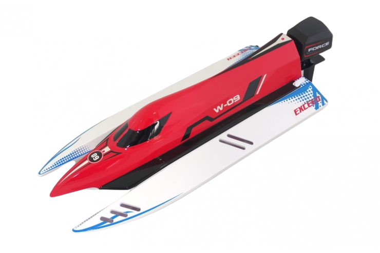 Бесколлекторный катер на радиоуправлении Speedboat (2.4G, 45км/ч, 43 см) WL Toys WL915-A-RED