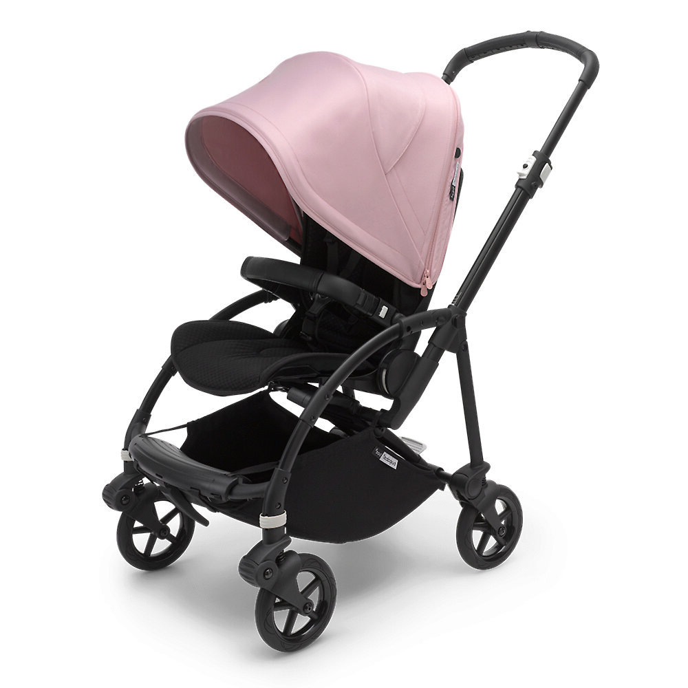 Коляска прогулочная Bugaboo Bee 6 complete (Black/Black/Soft Pink), цвет шасси: черный