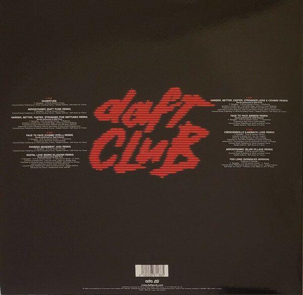 Электроника ADA-Sanctuary Records Daft Punk - Daft Club (Black Vinyl 2LP) - фотография № 3