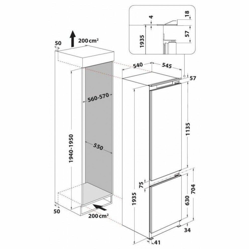 Встраиваемый холодильник WHIRLPOOL l ART 9811 SF - фотография № 9