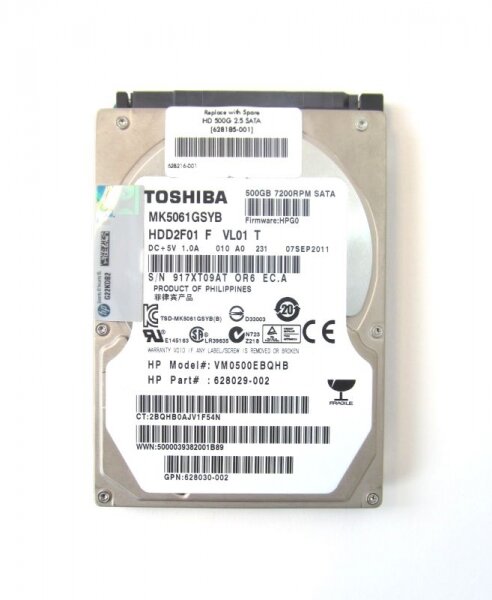   HP 628033-B21 500Gb SATAIII 2,5" HDD