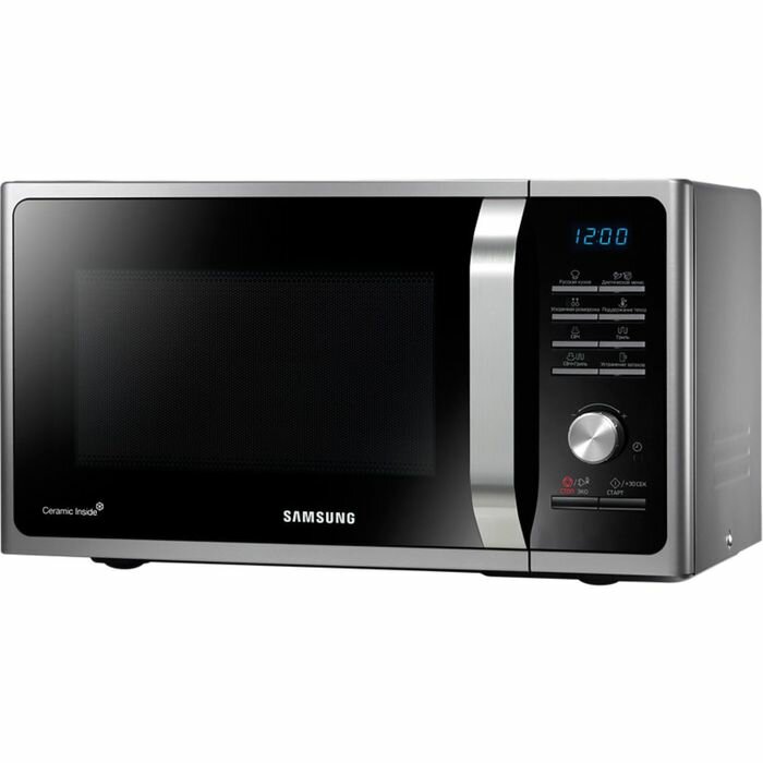 Samsung Микроволновая печь Samsung MS23F302TAS, 23 л, 800 Вт, серебристый - фотография № 1