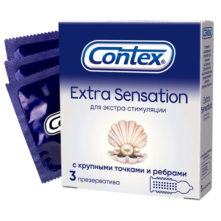 Contex Extra Sensation презервативы 3 шт.