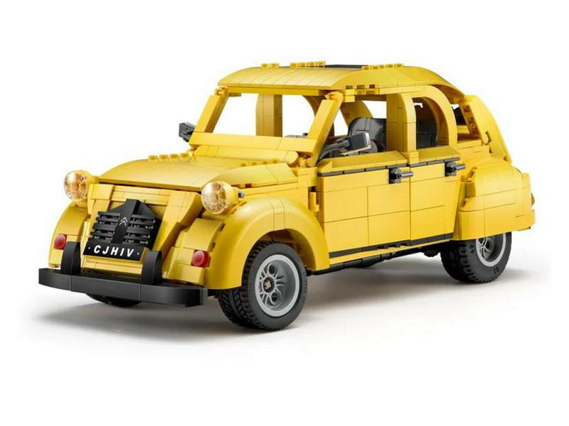 Конструктор CADA ретроавтомобиль Citroen 2CV 1/12 (1238 деталей)