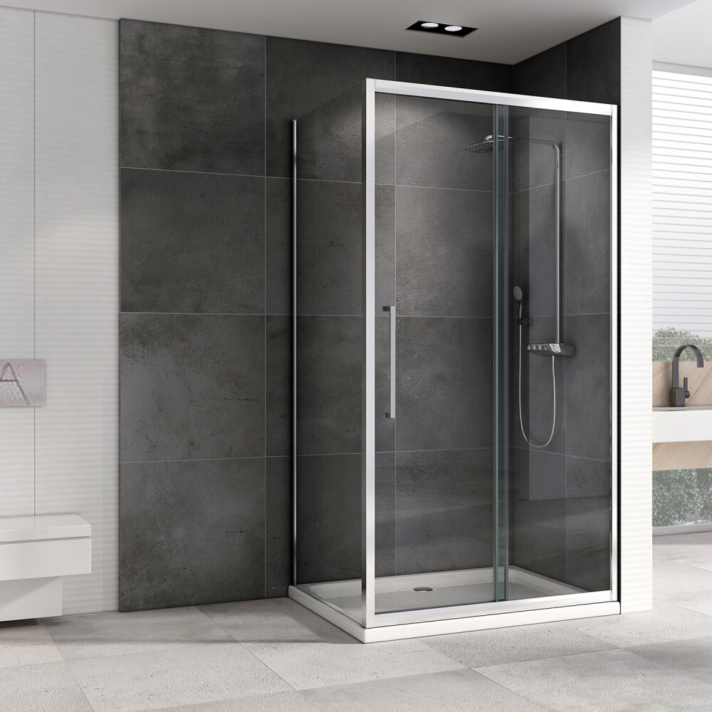 Душевой уголок Abber Schwarzer Diamant 160х100 AG30160H-S100 - фото №2